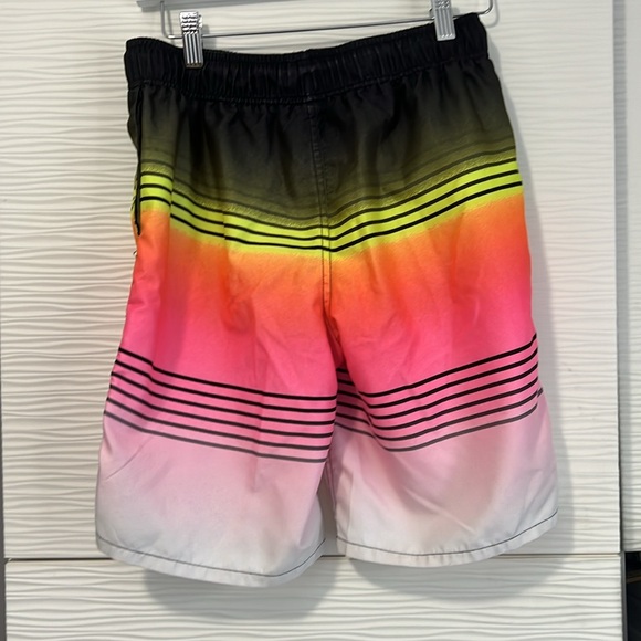 Boys Arizona Jean Co bathing suit size L 14/16 neon - Picture 2 of 3